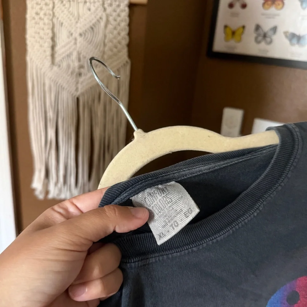 Comfort Colors Stone Wash “Happy and Sad at the Same Time” Graphic Tshirt / XL - Picture 3 of 10